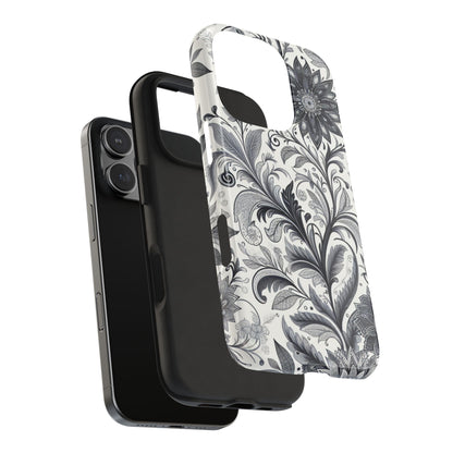 Floral Tough Phone Cases, Durable Phone Cover, Stylish Floral Design, Gift for Her, Trendy Tech Accessories, Birthday Present