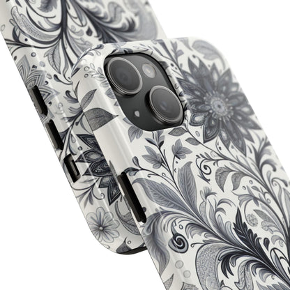 Floral Tough Phone Cases, Durable Phone Cover, Stylish Floral Design, Gift for Her, Trendy Tech Accessories, Birthday Present