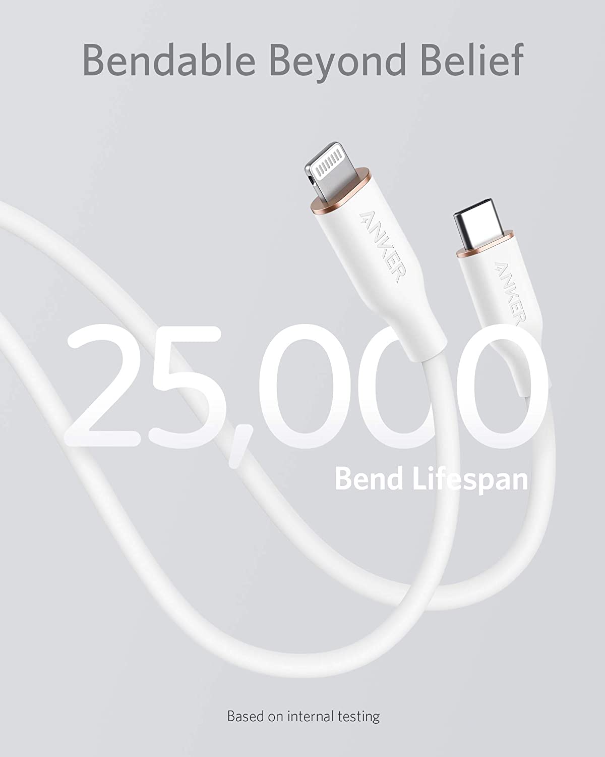Anker USB-C to Lightning Cable (Flow, 3 ft Silicone)