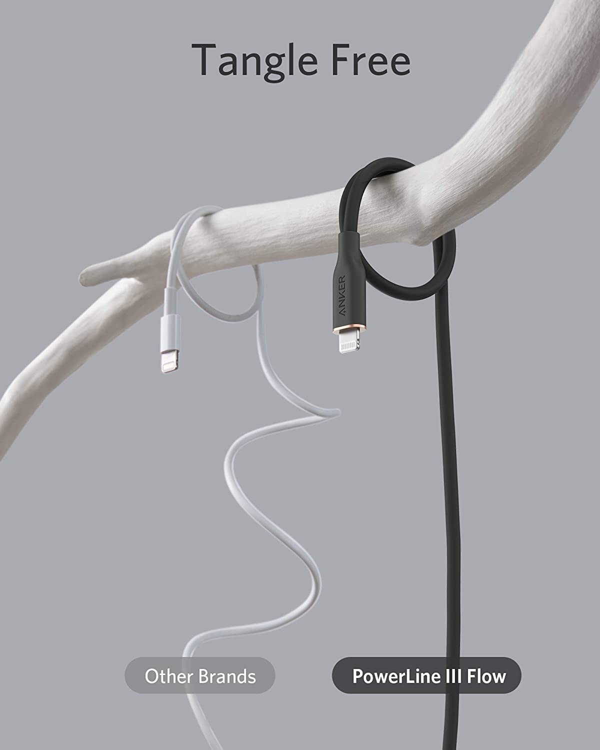 Anker USB-C to Lightning Cable (Flow, 3 ft Silicone)