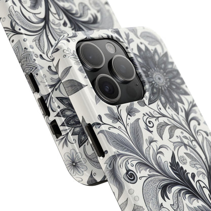 Floral Tough Phone Cases, Durable Phone Cover, Stylish Floral Design, Gift for Her, Trendy Tech Accessories, Birthday Present