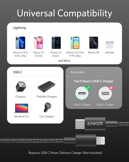 Anker USB-C to Lightning Cable