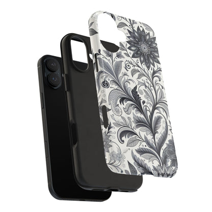 Floral Tough Phone Cases, Durable Phone Cover, Stylish Floral Design, Gift for Her, Trendy Tech Accessories, Birthday Present