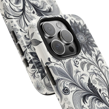 Floral Tough Phone Cases, Durable Phone Cover, Stylish Floral Design, Gift for Her, Trendy Tech Accessories, Birthday Present