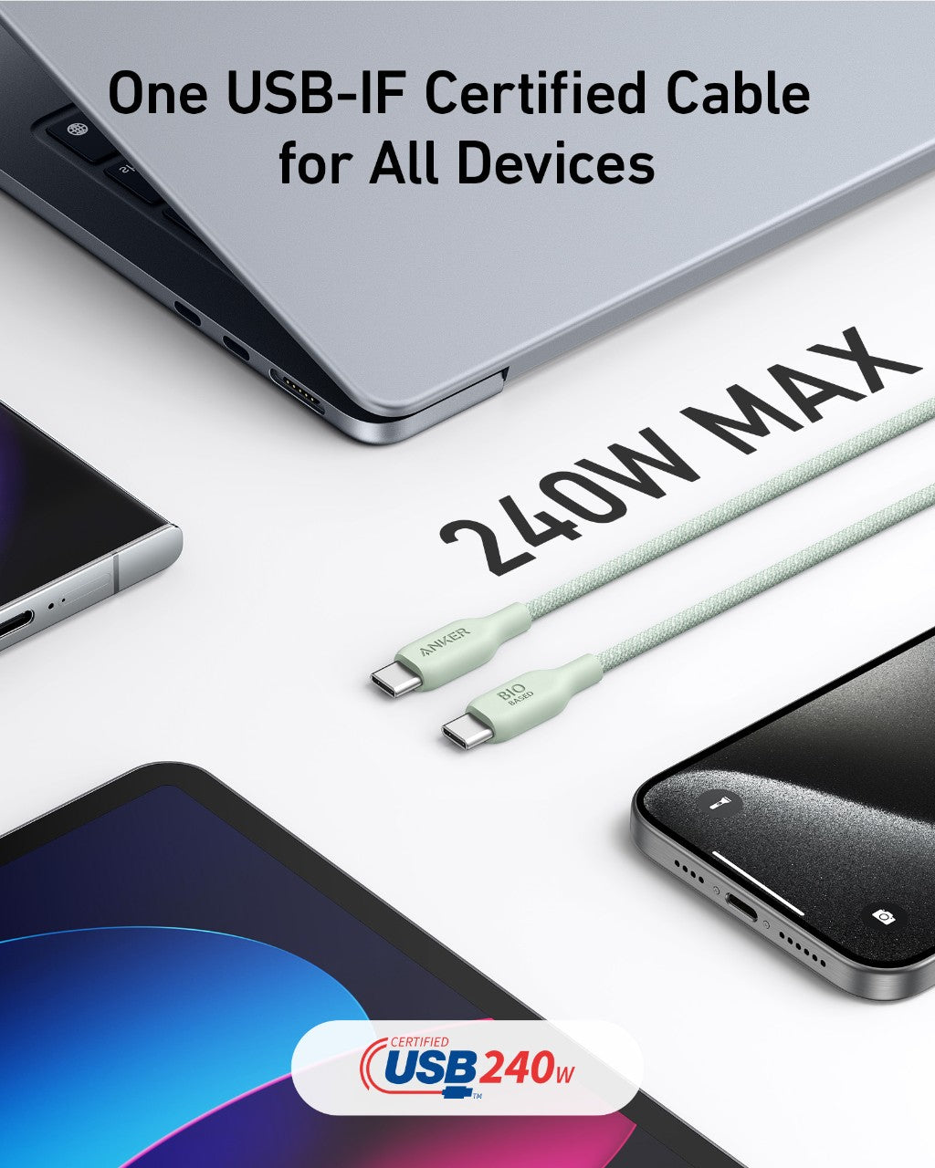 Anker USB-C to USB-C Cable (Bio-Braided)