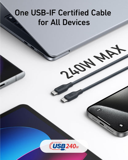 Anker USB-C to USB-C Cable (Bio-Braided,6 ft)