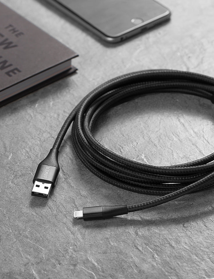 Anker USB-A to Lightning Cable (3 ft / 6 ft / 10 ft)