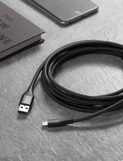 Anker USB-A to Lightning Cable (3 ft / 6 ft / 10 ft)