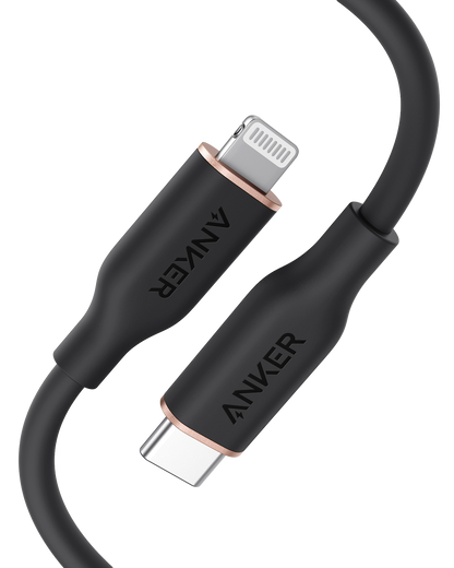 Anker USB-C to Lightning Cable (Flow, 3 ft Silicone)