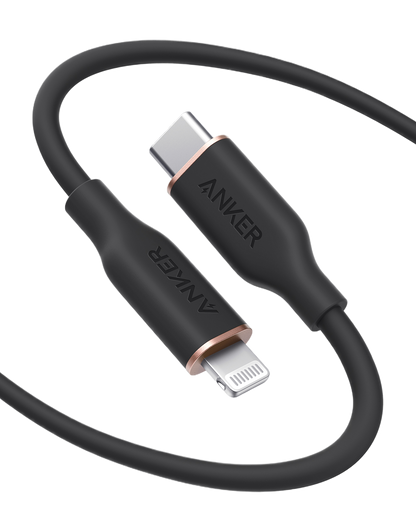 Anker USB-C to Lightning Cable (Flow, 3 ft Silicone)
