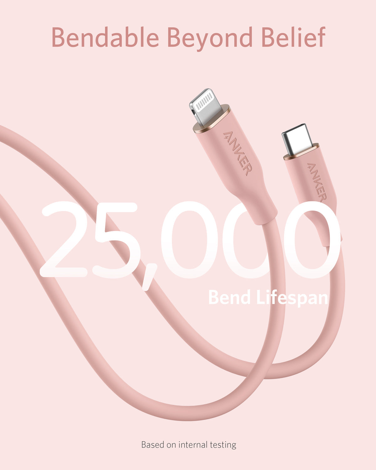 Anker USB-C to Lightning Cable (Flow, 3 ft Silicone)