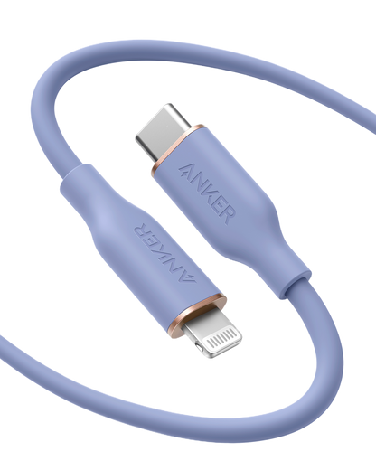 Anker USB-C to Lightning Cable (Flow, 3 ft Silicone)