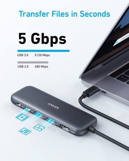Refurbished Anker USB-C Hub (5-in-1)