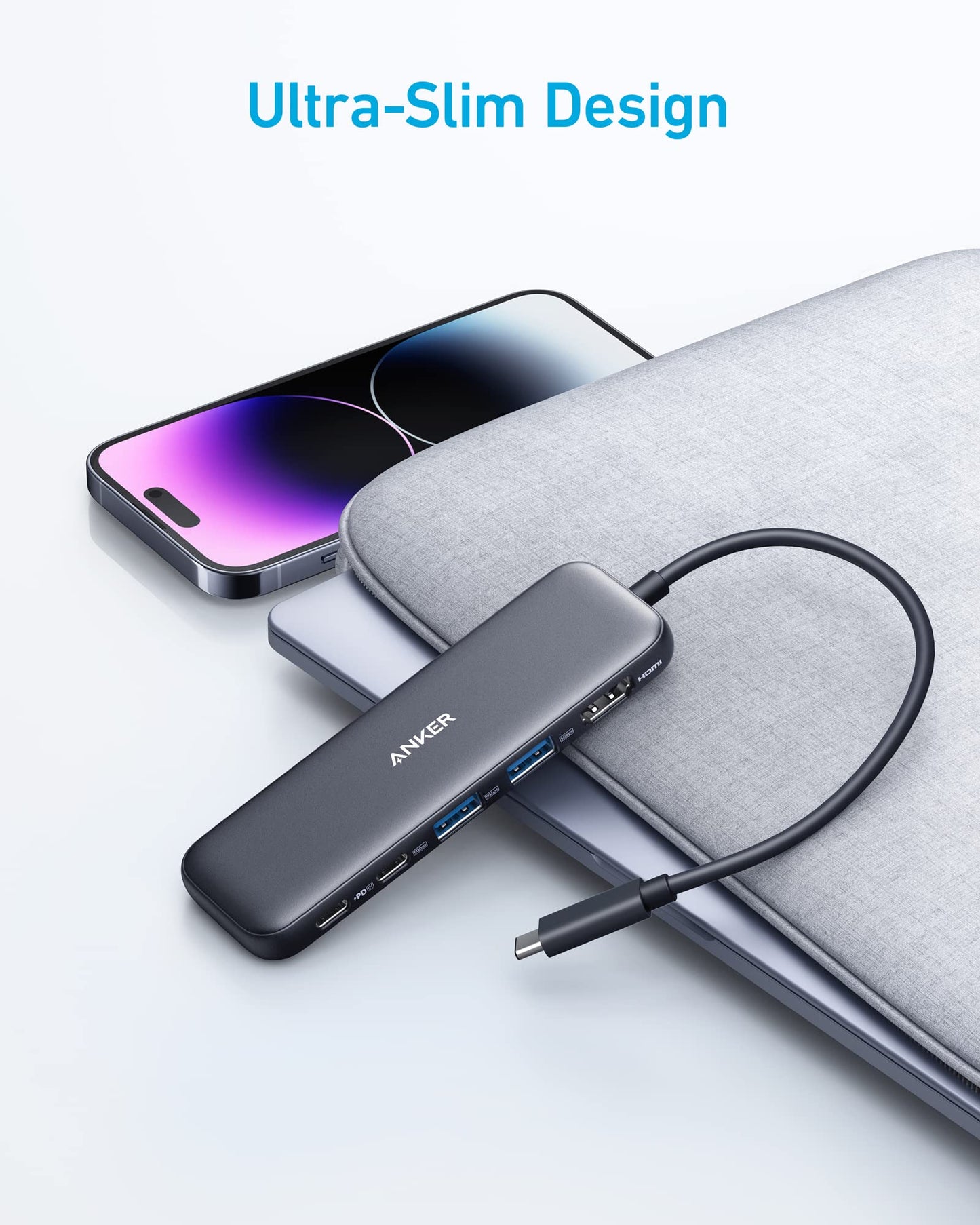 Refurbished Anker USB-C Hub (5-in-1)