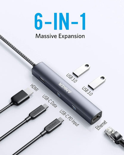 Anker USB-C Hub (6-in-1, Slim)